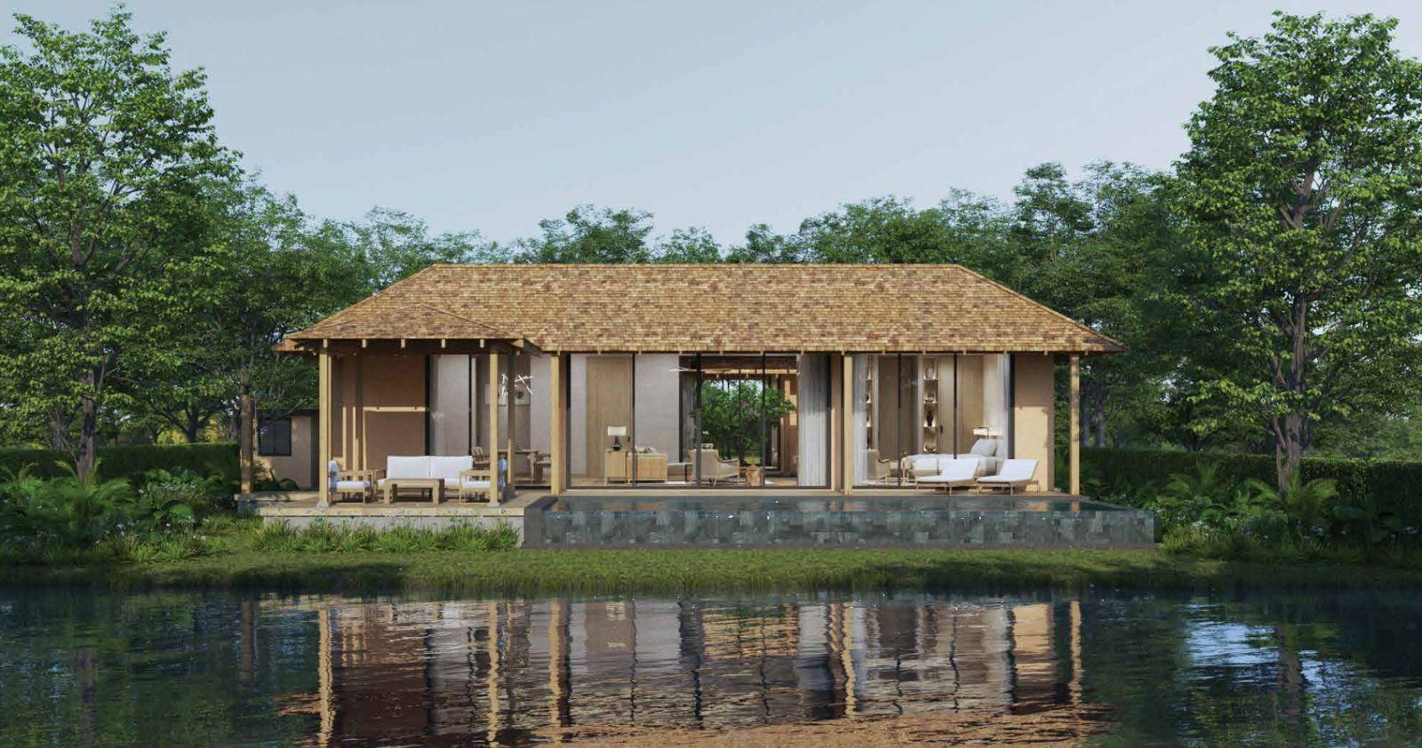 Interior view of 3 Bedroom Lakefront Vana Villa for Sale at Tri Vananda - Phuket’s Landmark Wellness Community
