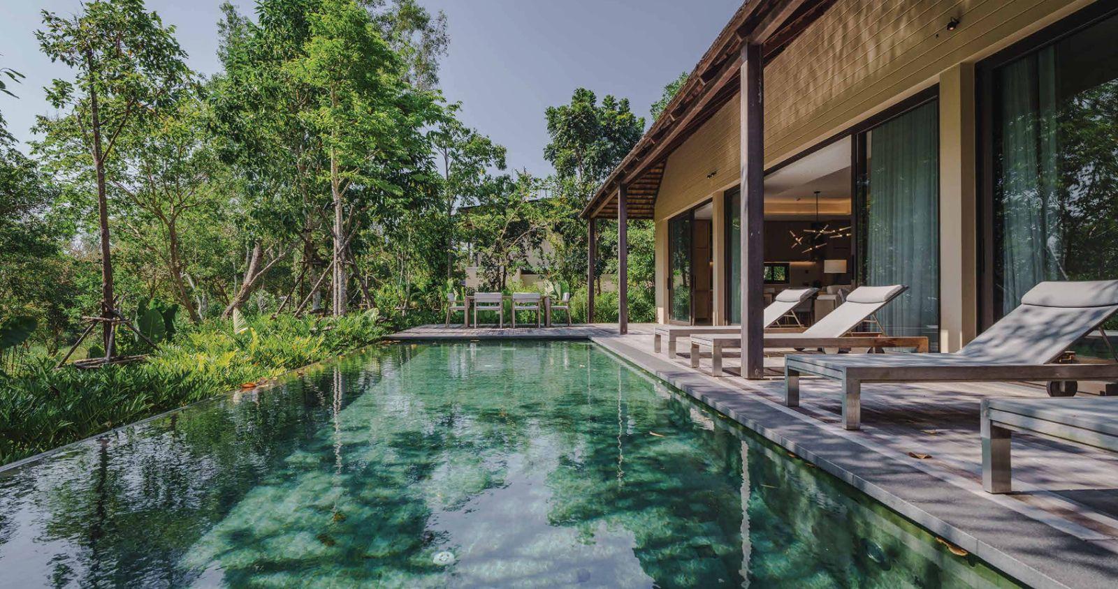 Interior view of 3 Bedroom Lakefront Vana Villa for Sale at Tri Vananda - Phuket’s Landmark Wellness Community