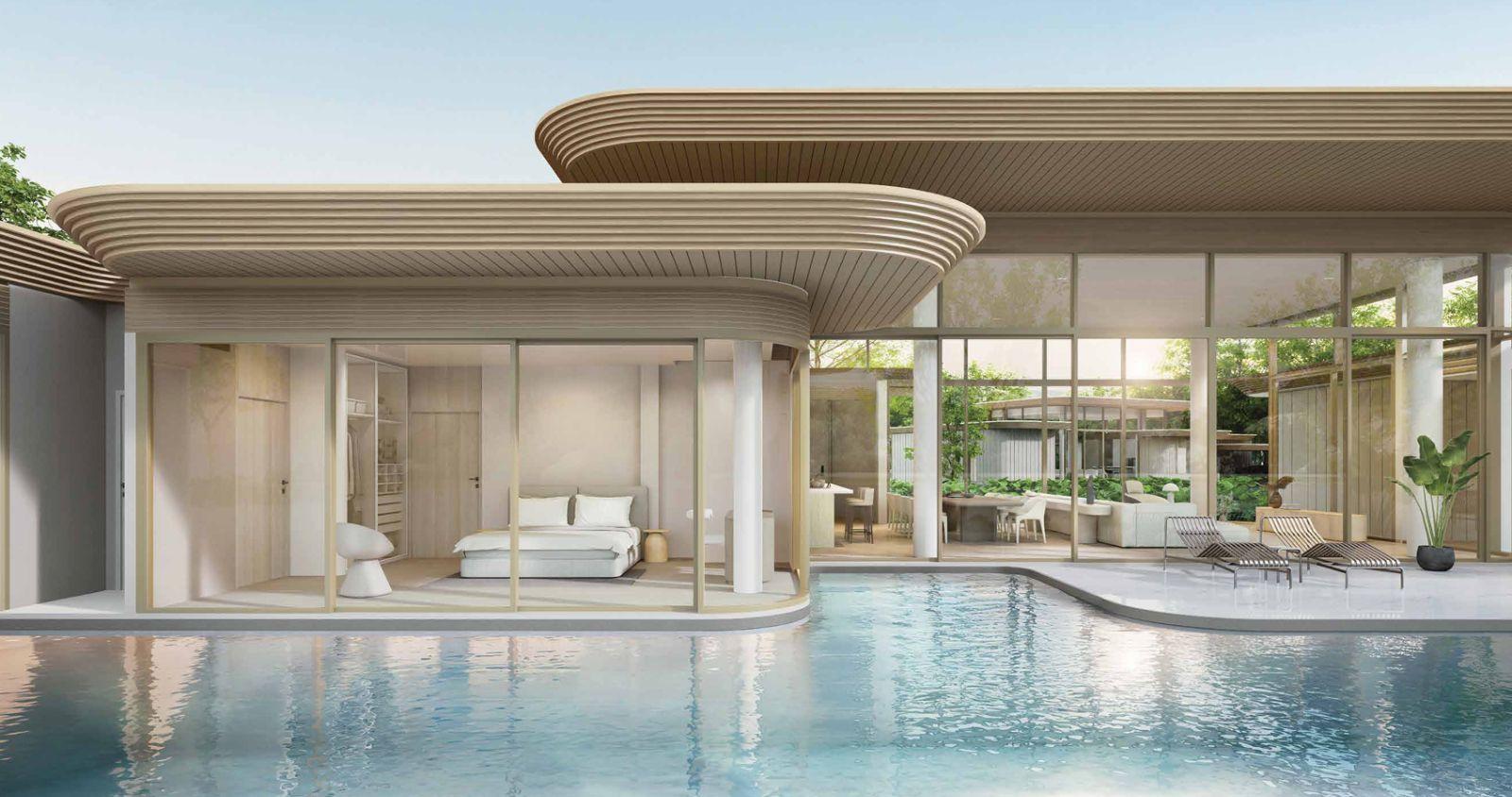 Interior view of 3 Bedroom Lakefront Nanda Wellness Community Villa for Sale at Tri Vananda