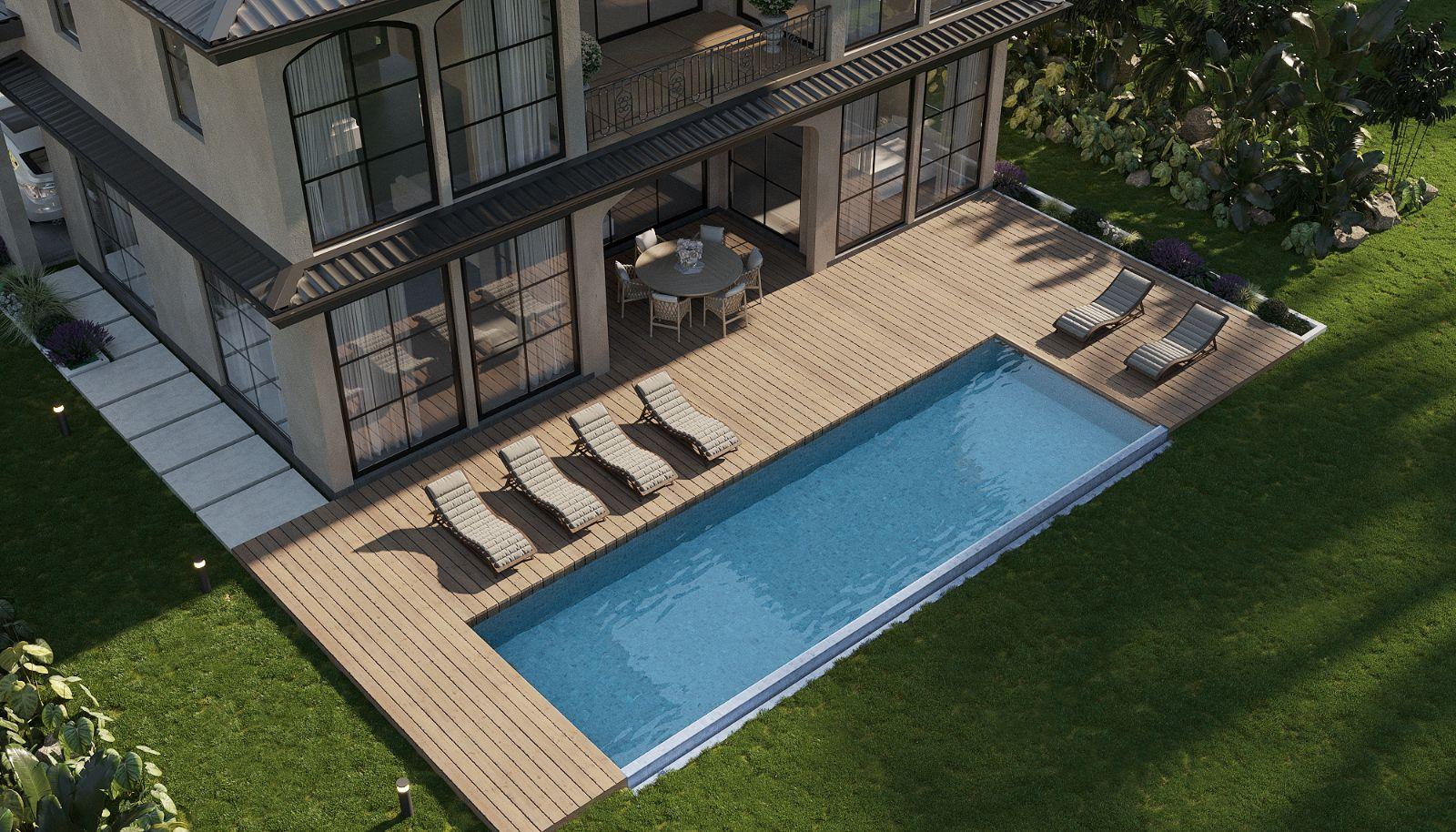 Interior view of Mediterranean Style 4 Bedroom Pool Villa at 9Nile Residences, Palai