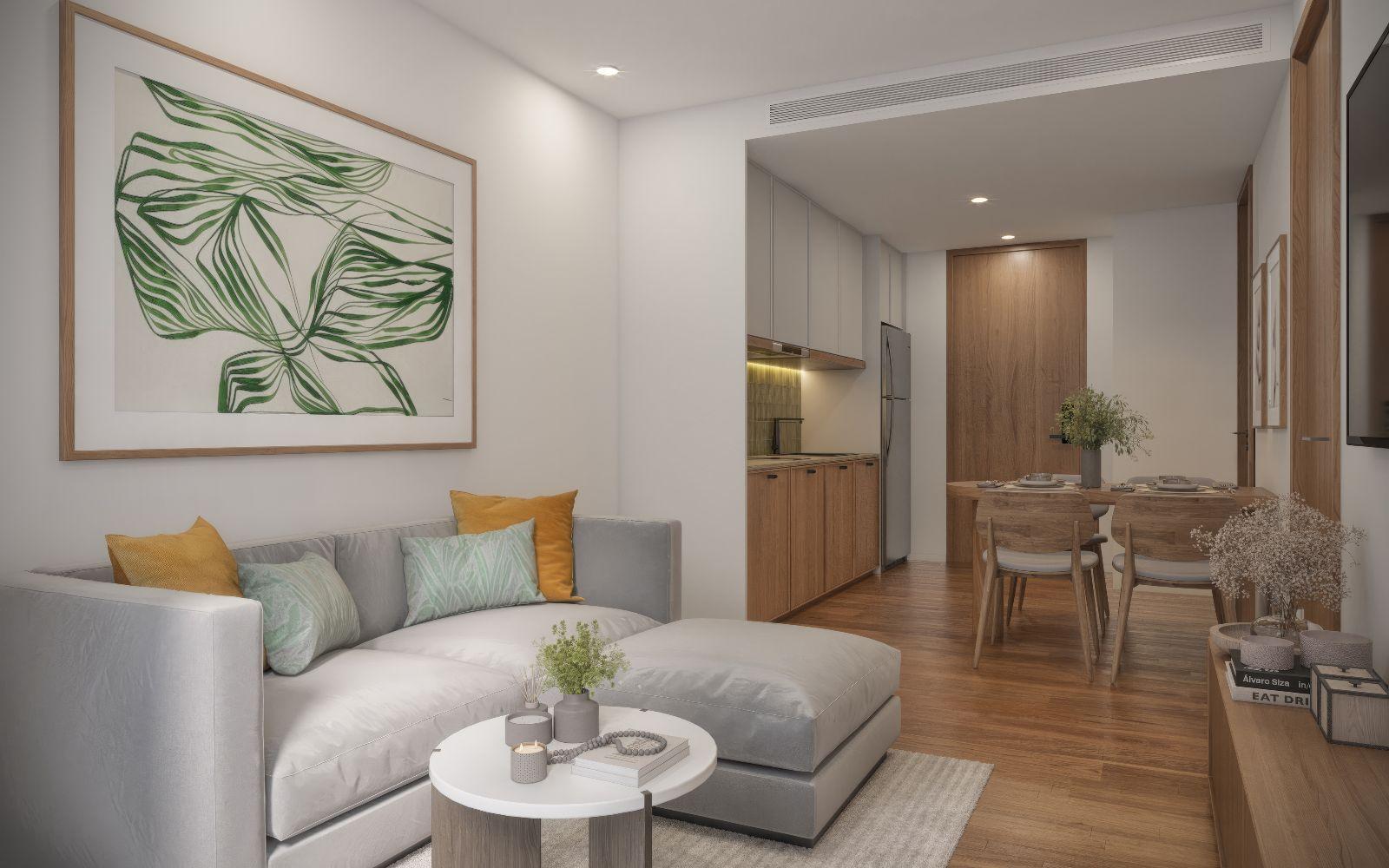 Interior view of 1 Bedroom Condo for Sale at VIP Tropika, Bangtao Beach - 6% Guaranteed Rental Return for 3 Years