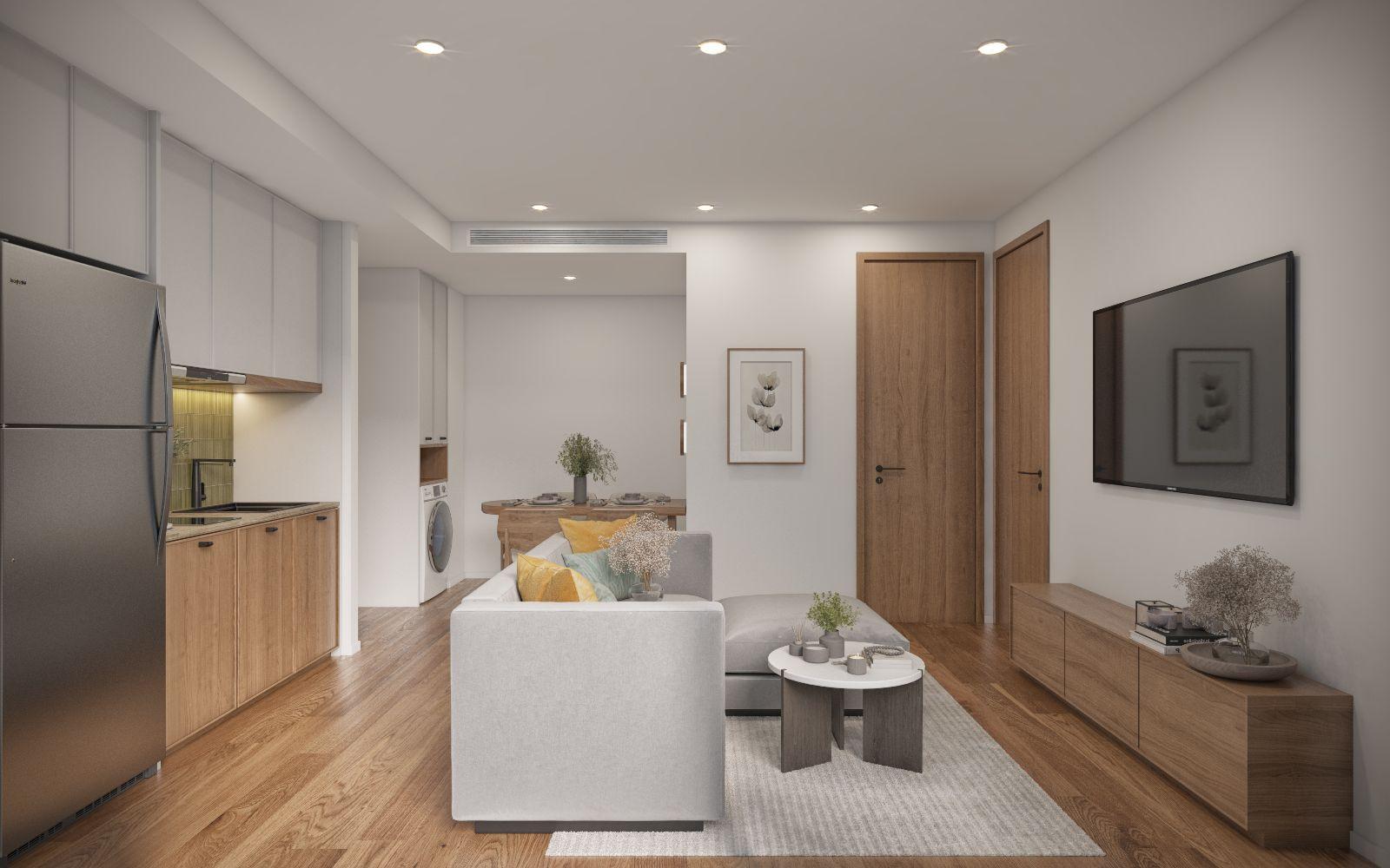 Interior view of 1 Bedroom Condo for Sale at VIP Tropika, Bangtao Beach - 6% Guaranteed Rental Return for 3 Years