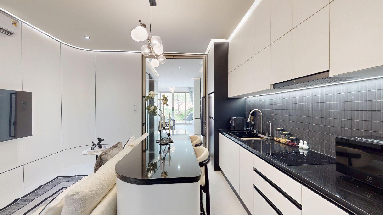 Interior view of Spacious 1-Bedroom Condo for Sale at Ever Prime Residences Karon - Sea View Options