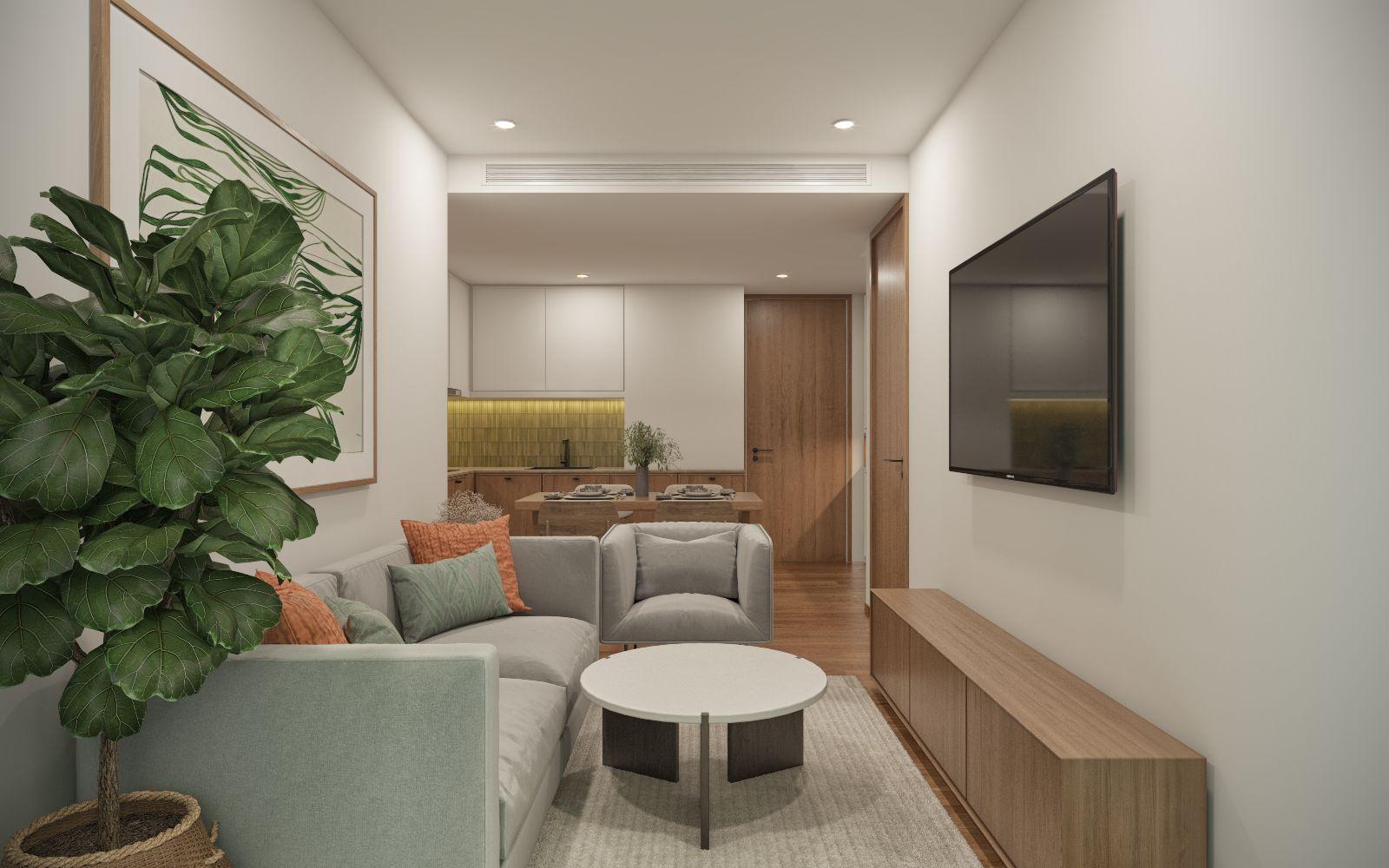 Interior view of 2 Bedroom Apartment VIP Tropika, Bangtao Beach - 6% Guaranteed Rental Return for 3 Years
