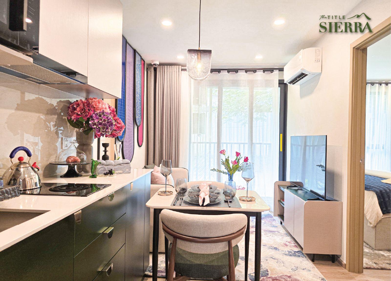Interior view of Modern 1 Bedroom Title Sierra Condo for Sale, Bangtao Beach