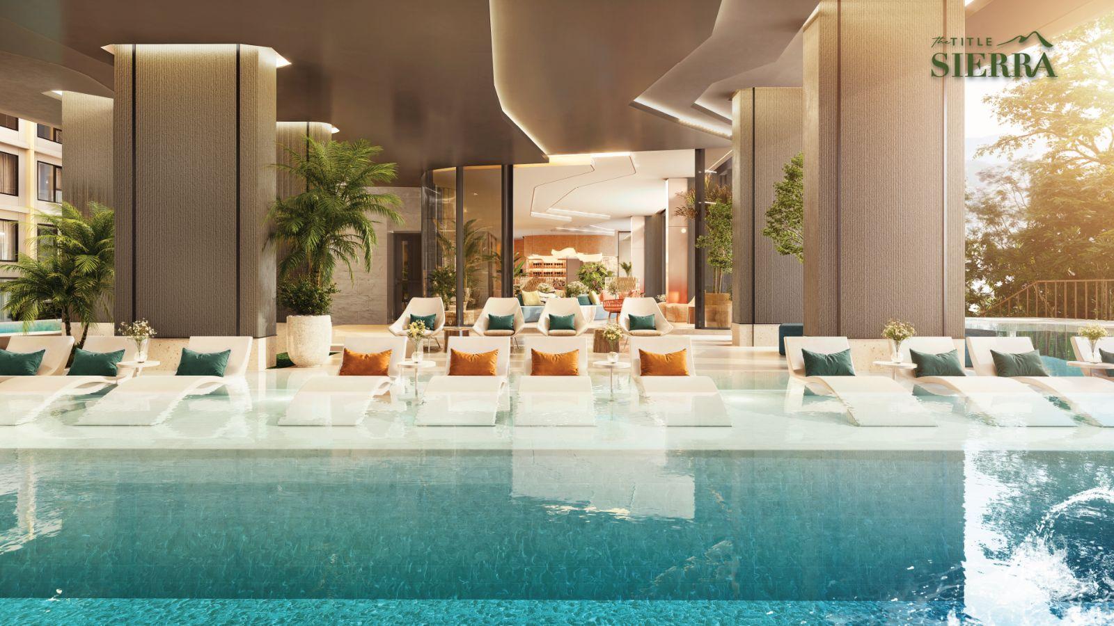 Interior view of Modern 1 Bedroom Title Sierra Condo for Sale, Bangtao Beach