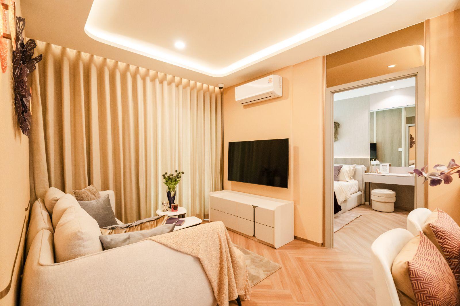 Interior view of 2 Bedroom Modern Penthouse Apartment for Sale at Title Coralina, Kamala