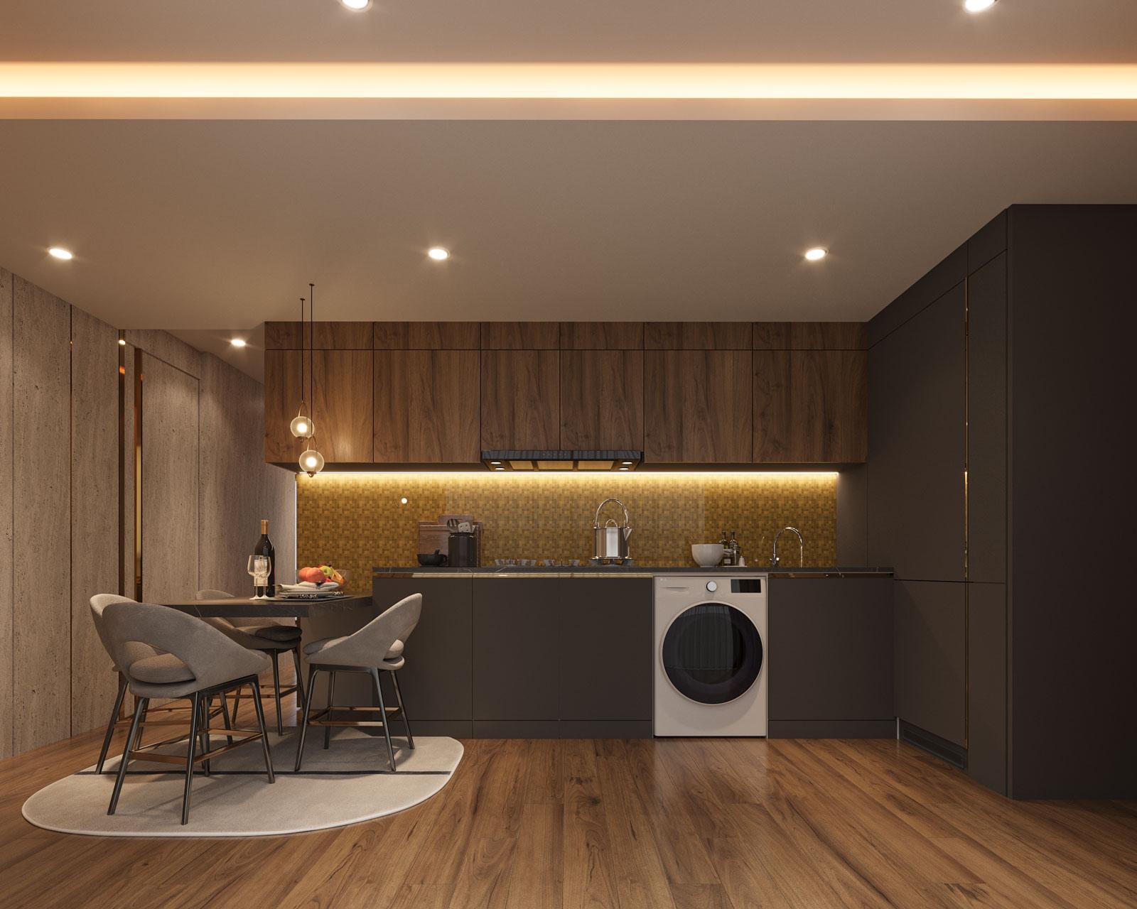 Interior view of Ashiyana Heights 2-Bedroom Sea View Kata Beach Condo