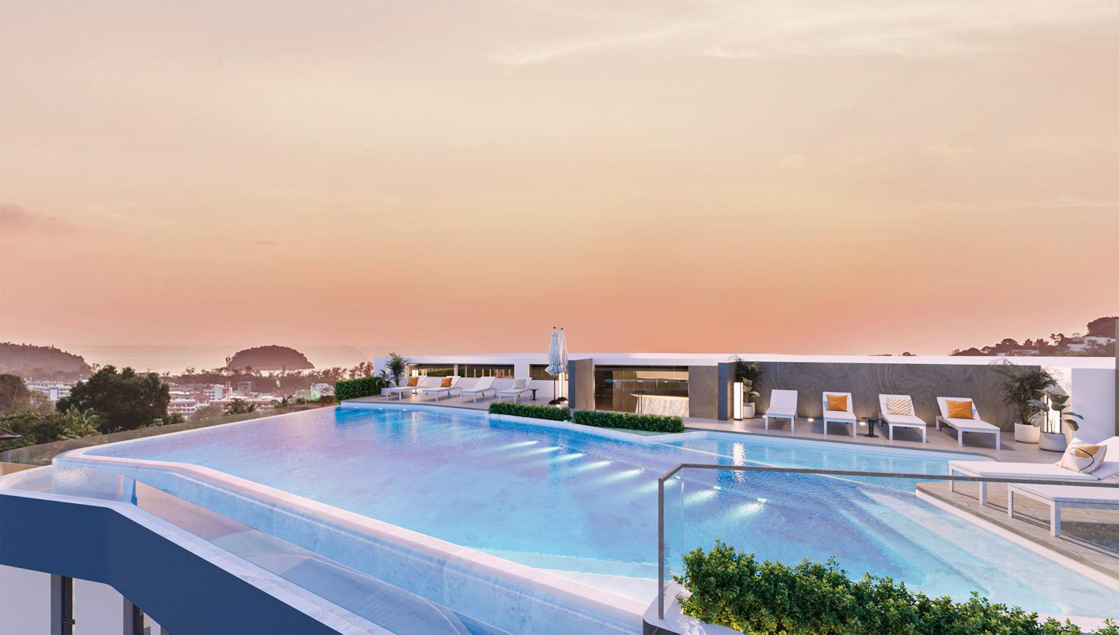 Exterior view of Studio Kata Beach Condo in Ashiyana Heights - Mountain View