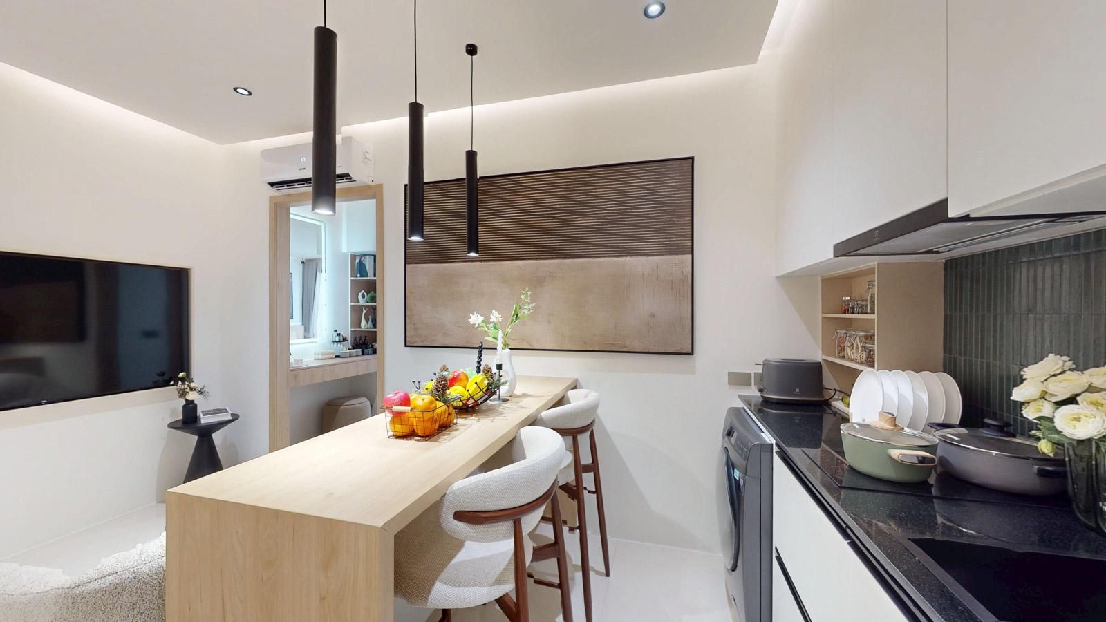 Interior view of 1-Bedroom Phuket Hotel Investment Residence - The Trees Residence Bangtao Beach