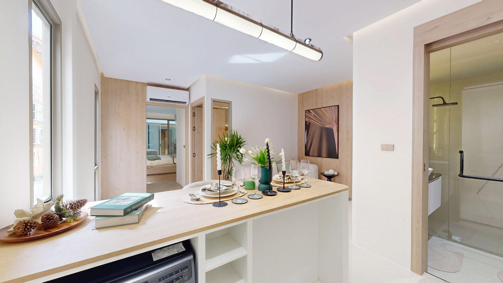 Interior view of 2-Bedroom Phuket Hotel Investment Residence - The Trees Residence Bangtao Beach