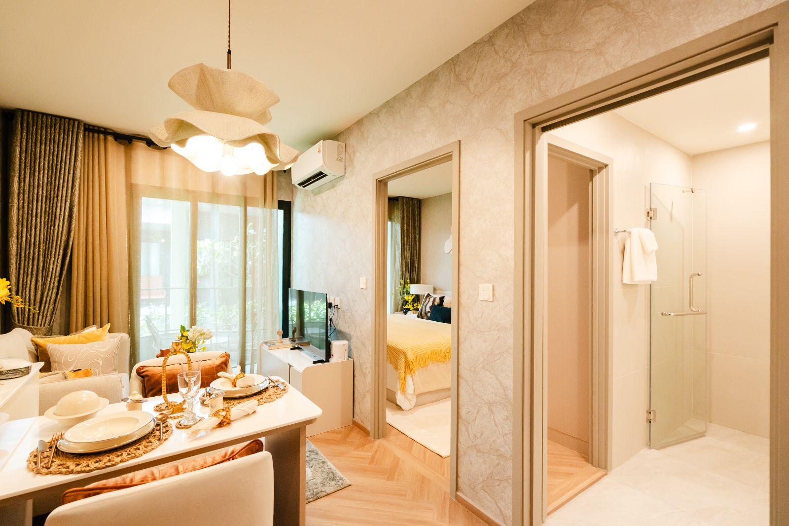 Interior view of Large 1 Bedroom Contemporary Condo for Sale at Title Coralina, Kamala