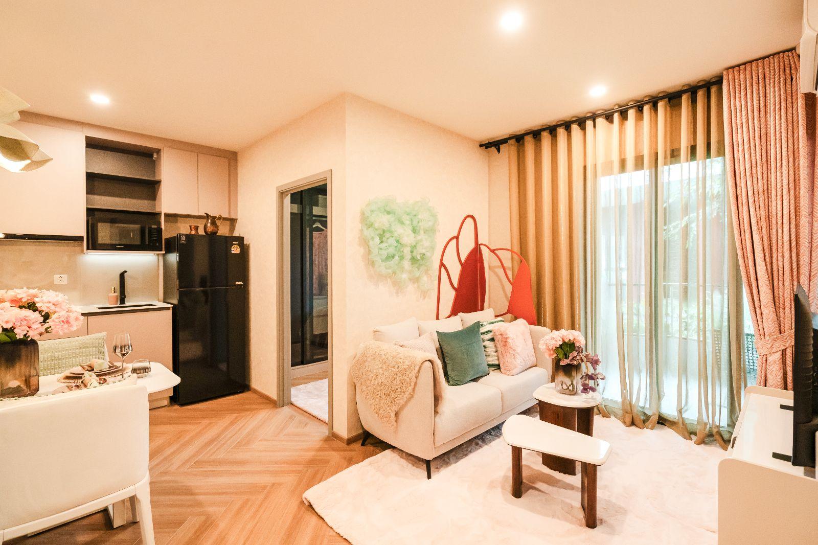 Interior view of Large 1 Bedroom Contemporary Condo for Sale at Title Coralina, Kamala