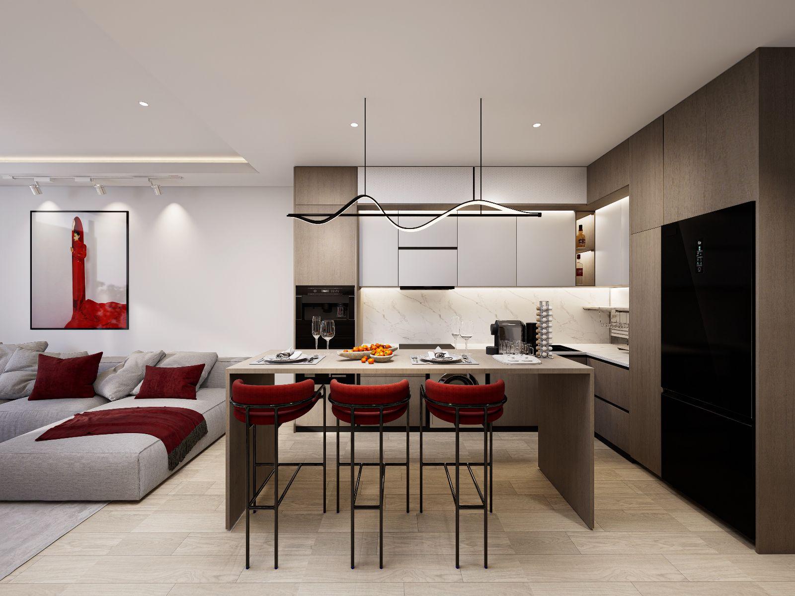 Interior view of 2 Bedroom Apartment for Sale at Wallaya Residences, Naiharn