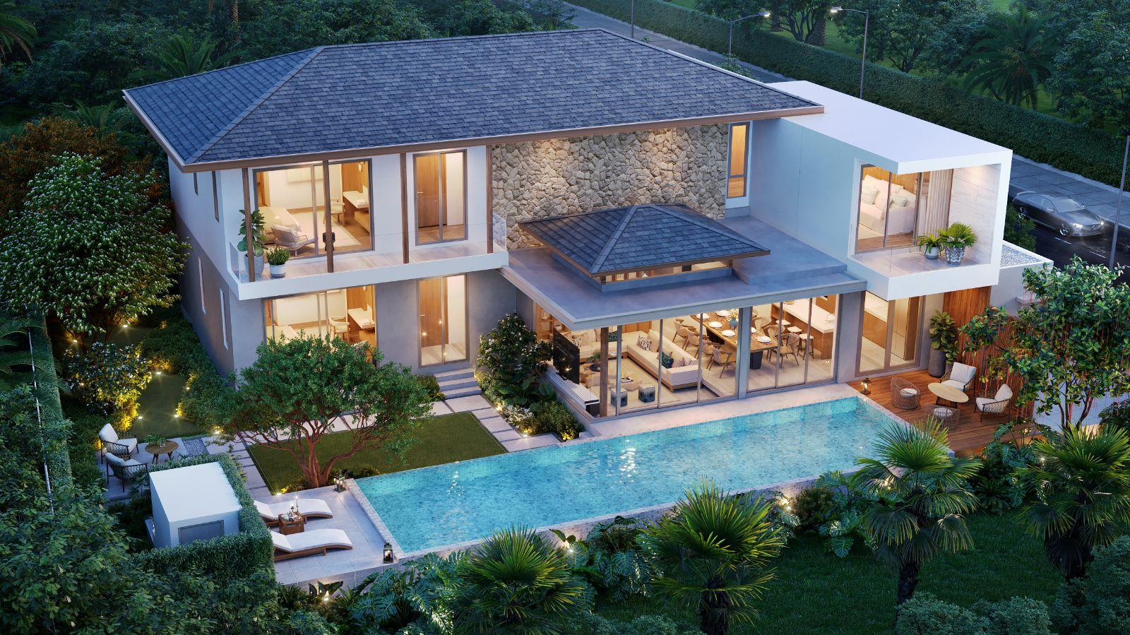Interior view of 5 Bedroom Modern Luxurious Villas for Sale at Vana Anda, Bangtao