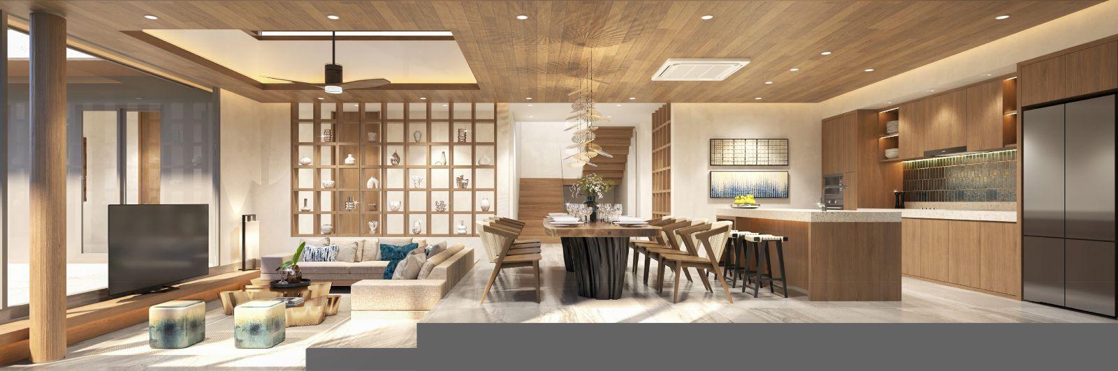 Interior view of 5 Bedroom Modern Luxurious Villas for Sale at Vana Anda, Bangtao