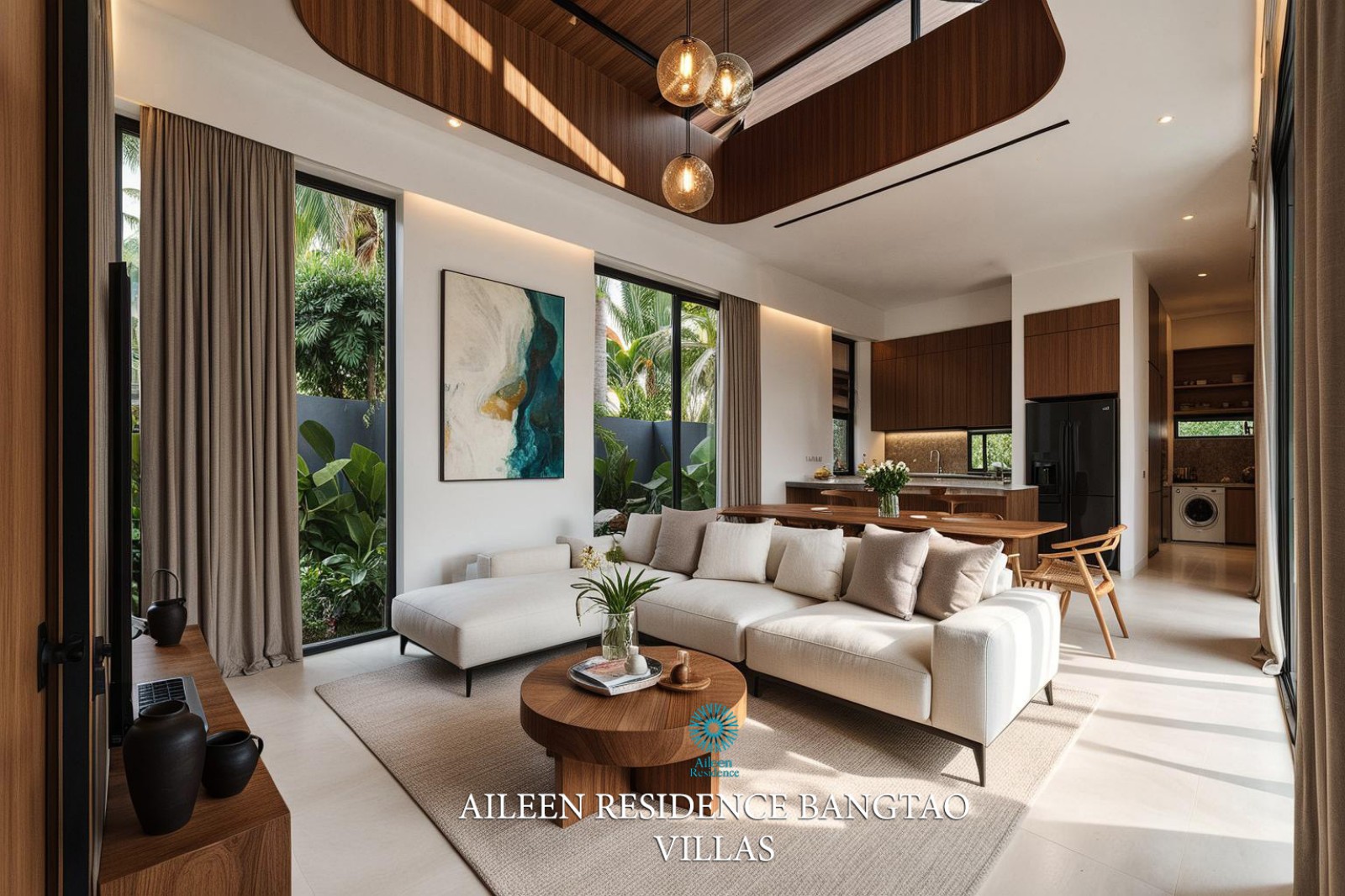 Interior view of Aileen Residences Lagoon – 3-Bedroom Phuket Pool Villas for Sale
