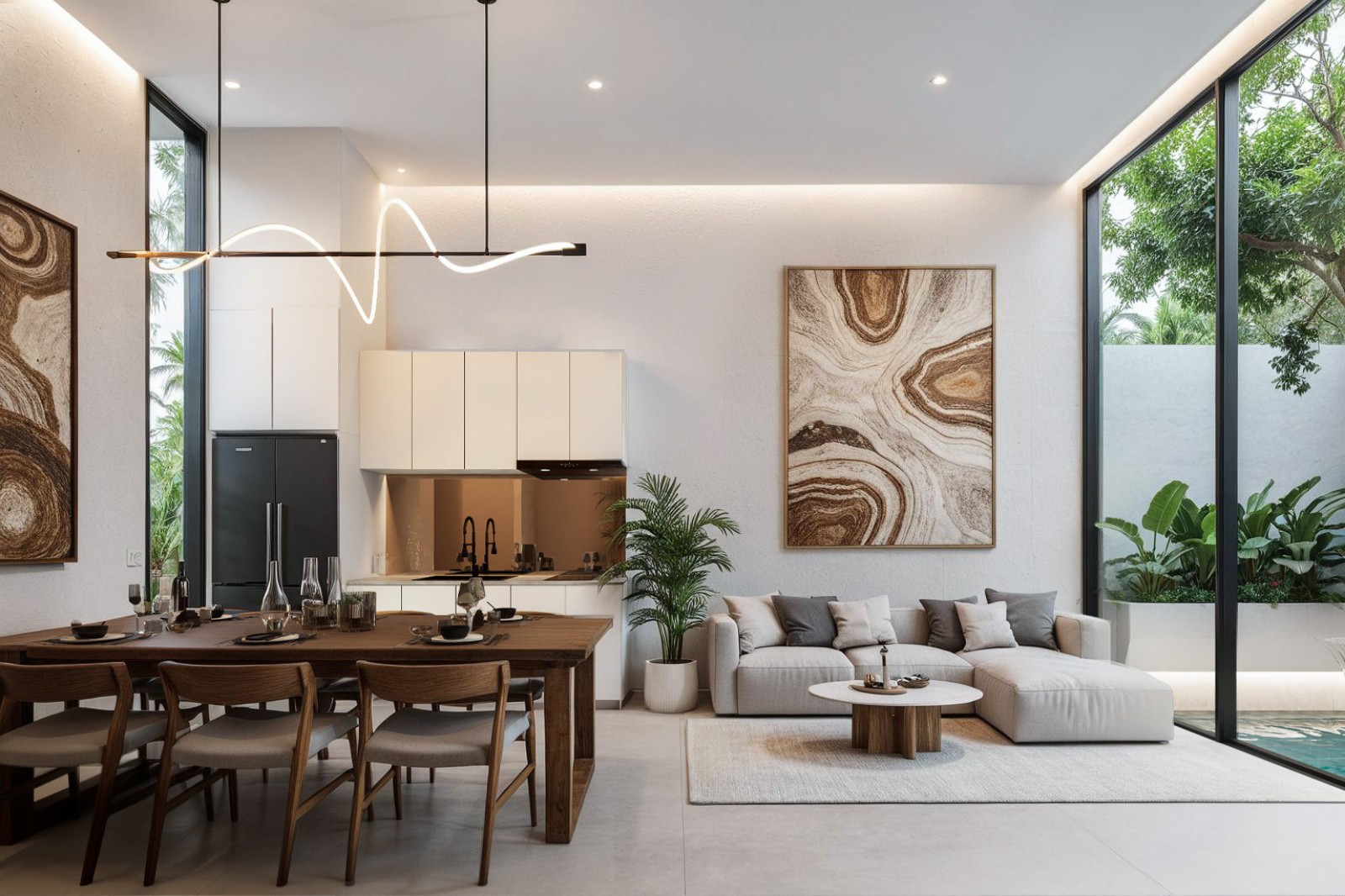 Interior view of 3-Bedroom Phuket Townhouses for Sale – Aileen Residences Lagoon