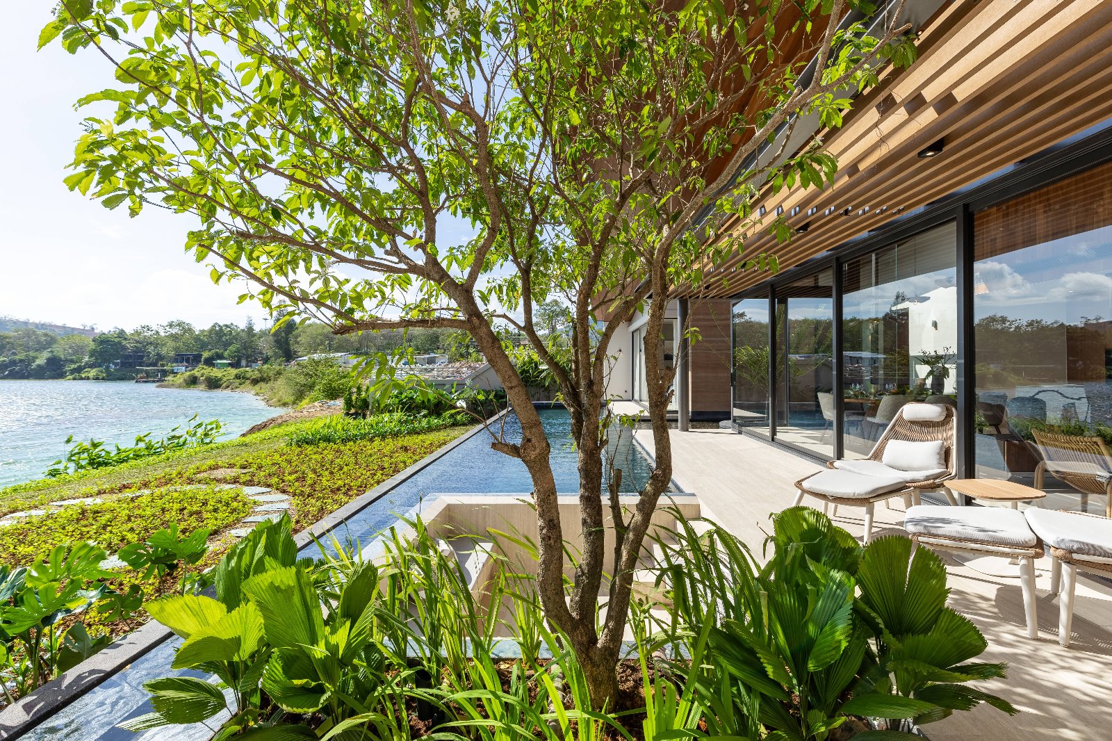 Interior view of Lakefront 3-Bedroom Pool Villa for Sale in Serrana Villas, Ban Manik, Phuket