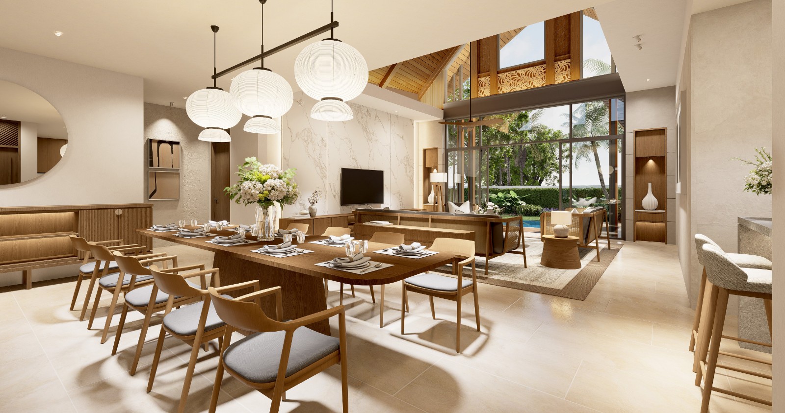 Interior view of Verdana Villas – Modern 4-Bedroom Private Pool Villas in Pru Jampa, Phuket