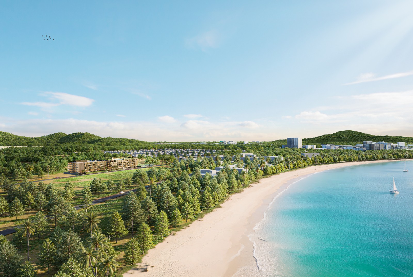 Interior view of Zero Naiyang – Eco-Friendly 2-Bedroom Condos Near Beach