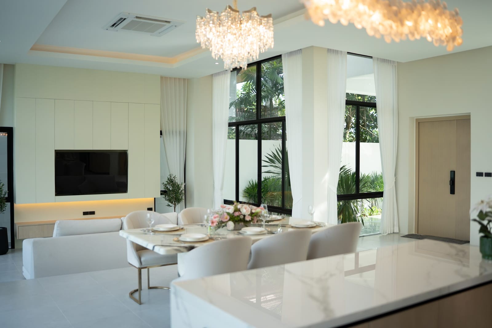 Interior view of 3-Bedroom Infinity Pool Villa for Sale in Chalong, Phuket – 402 sqm Luxury Private Home