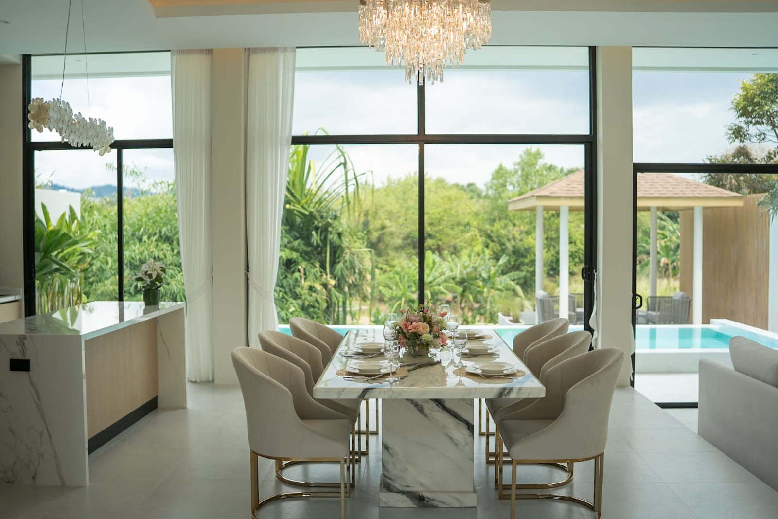 Interior view of 3-Bedroom Infinity Pool Villa for Sale in Chalong, Phuket – 402 sqm Luxury Private Home