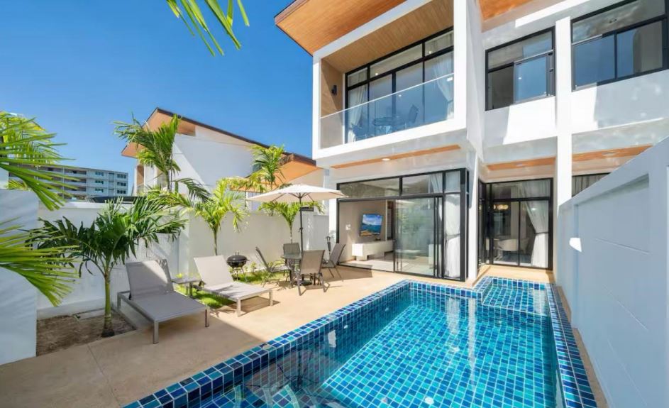 Interior view of Goldena City Gems – 3-Bedroom Private Pool Villas Near Kamala Beach, Phuket