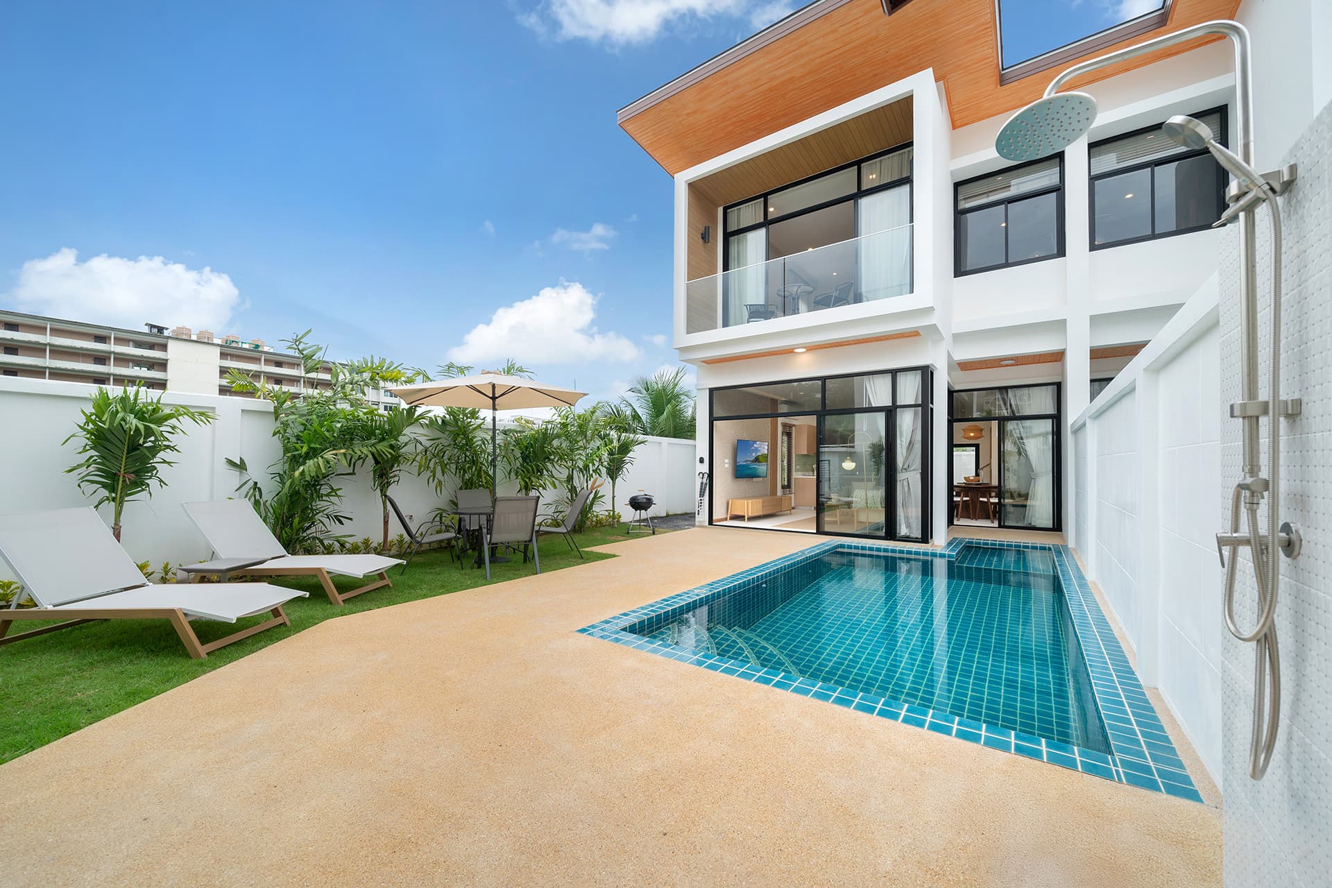 Interior view of Goldena City Gems – 3-Bedroom Private Pool Villas Near Kamala Beach, Phuket