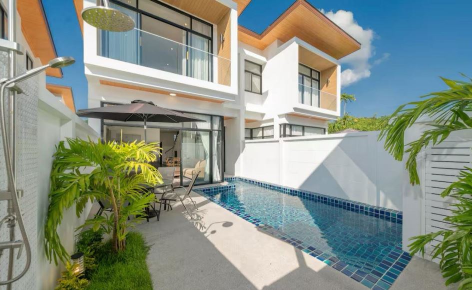 Interior view of Goldena City Gems – 3-Bedroom Private Pool Villas Near Kamala Beach, Phuket