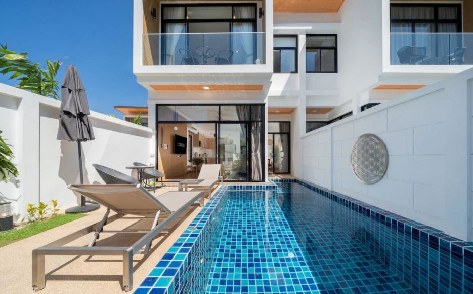 Interior view of Goldena City Gems – 3-Bedroom Private Pool Villas Near Kamala Beach, Phuket