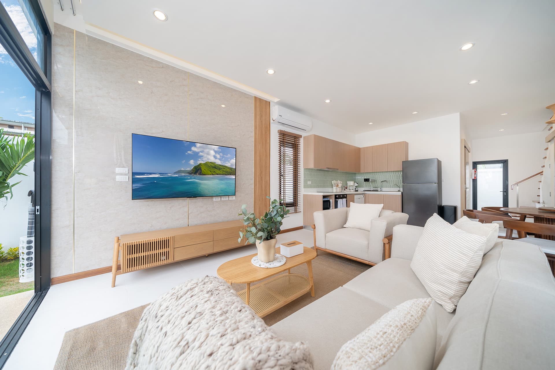 Interior view of Goldena City Gems – 3-Bedroom Private Pool Villas Near Kamala Beach, Phuket