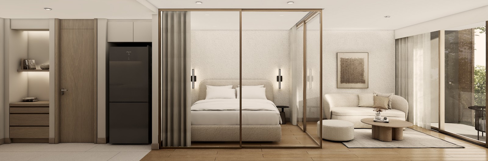 Interior view of Zero Naiyang – Eco-Friendly Large 1-Bedroom+ Condos Near Beach