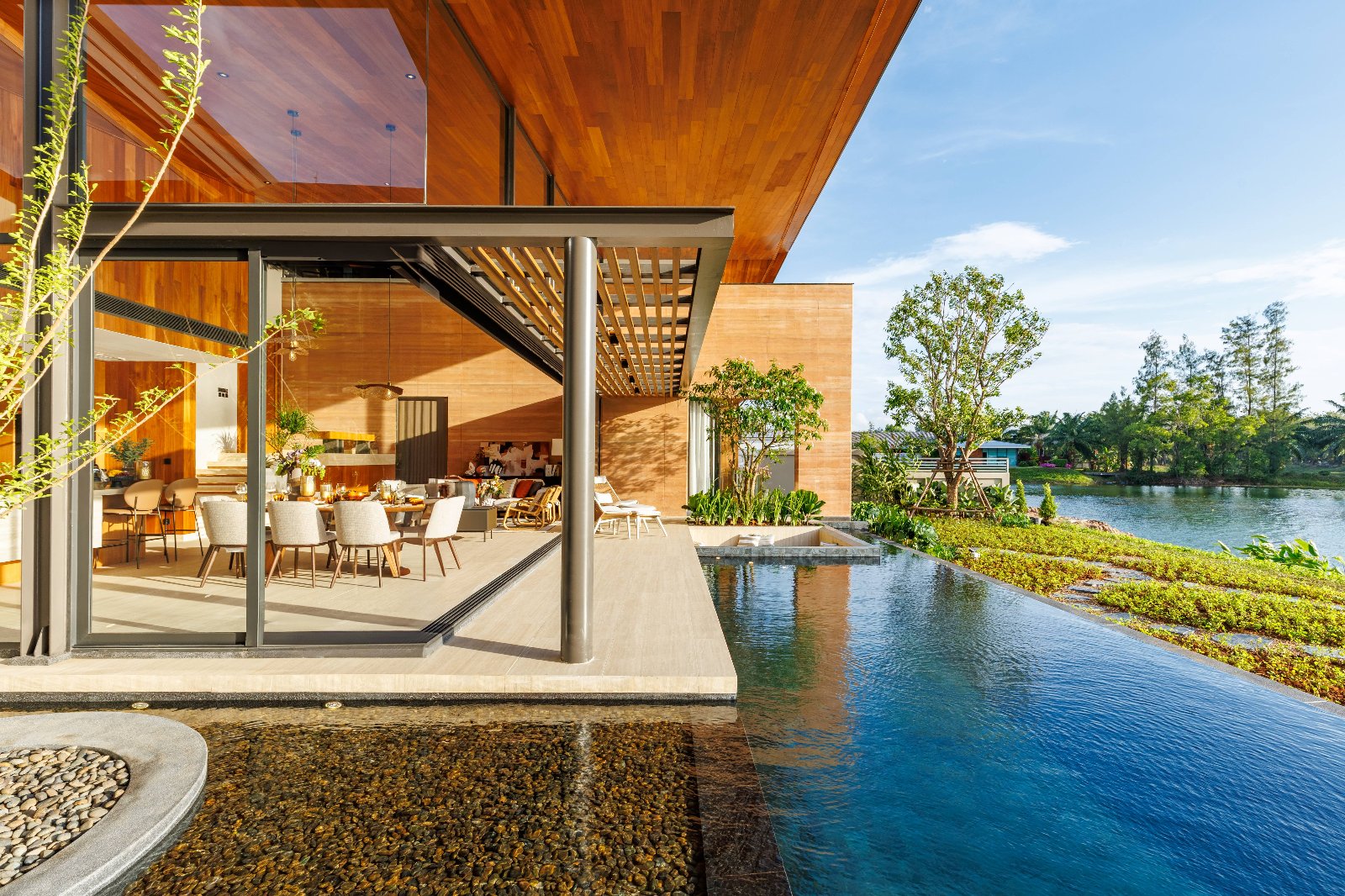 Interior view of Lakefront 4-Bedroom Pool Villa for Sale in Serrana Villas, Ban Manik, Phuket