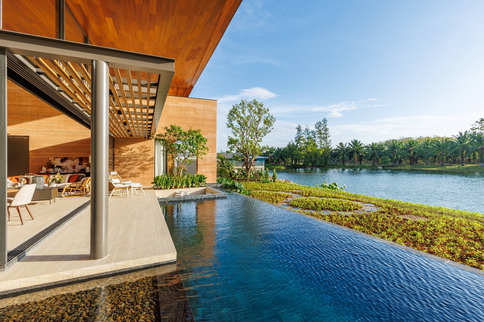 Interior view of Lakefront 4-Bedroom Pool Villa for Sale in Serrana Villas, Ban Manik, Phuket