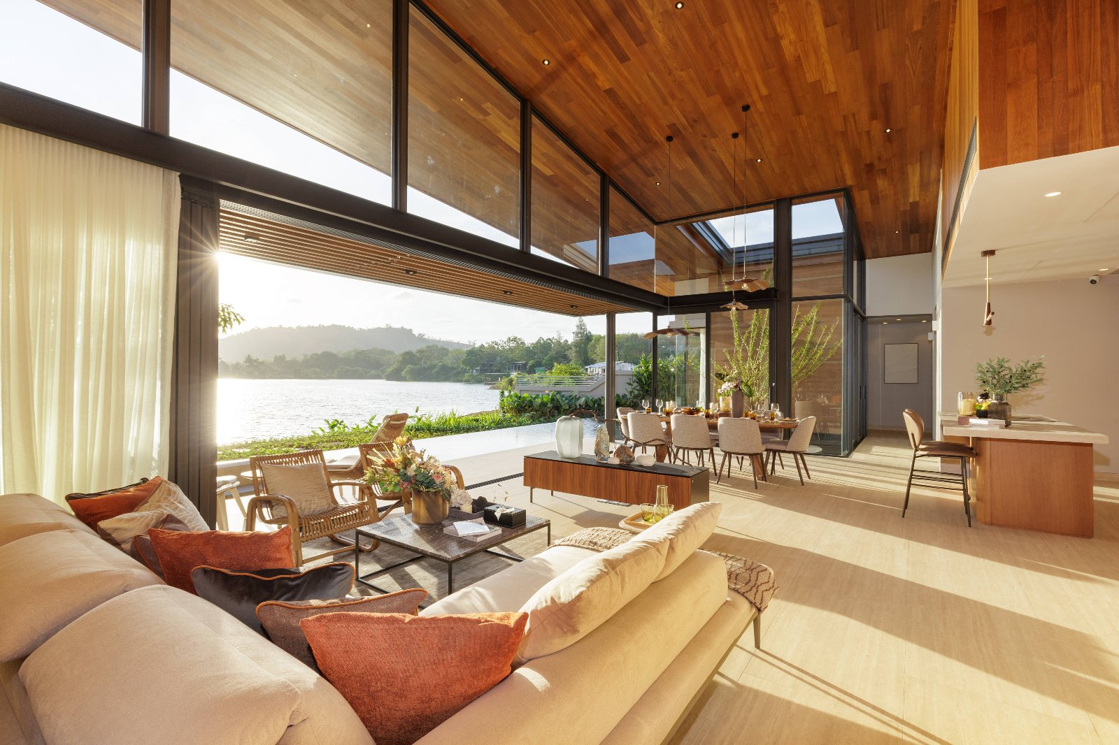 Interior view of Lakefront 4-Bedroom Pool Villa for Sale in Serrana Villas, Ban Manik, Phuket