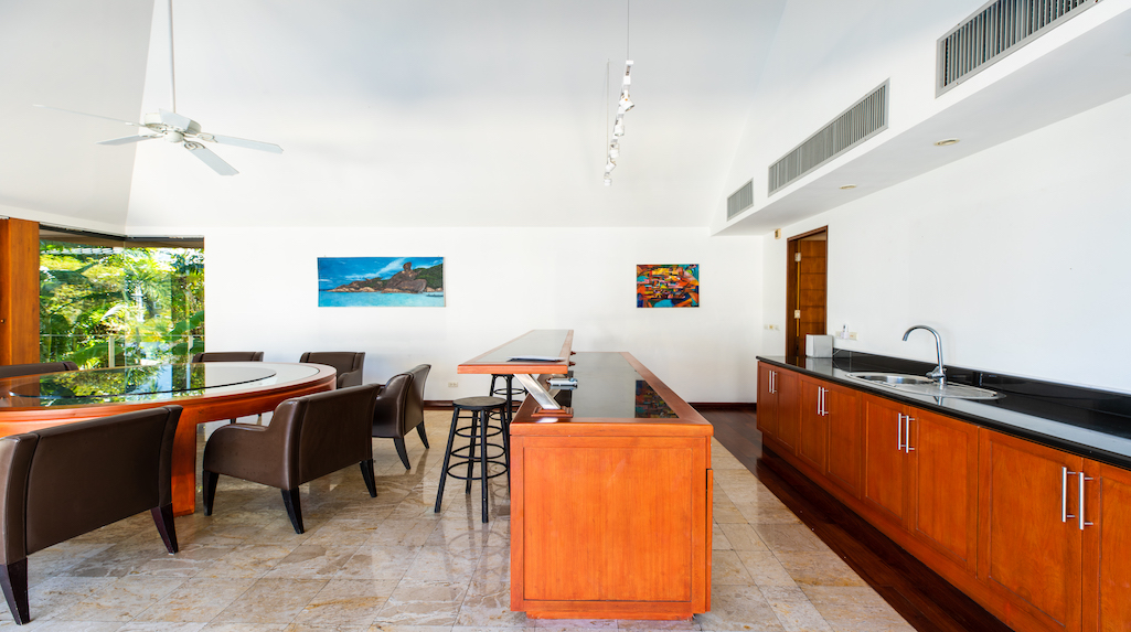 Interior view of Recently Renovated 4-Bedroom Rawai Buri Villa for Sale - 250m from Beach