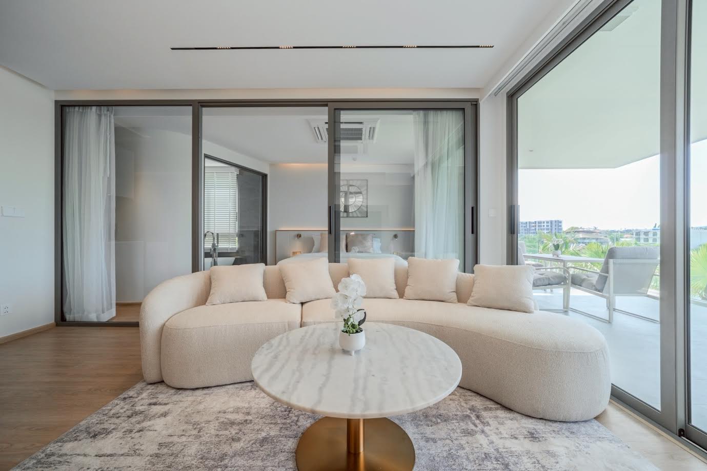 Interior view of Luxury Waterfront 2-Bedroom Resale Condo - Brand New Unit at The Aqua Phuket