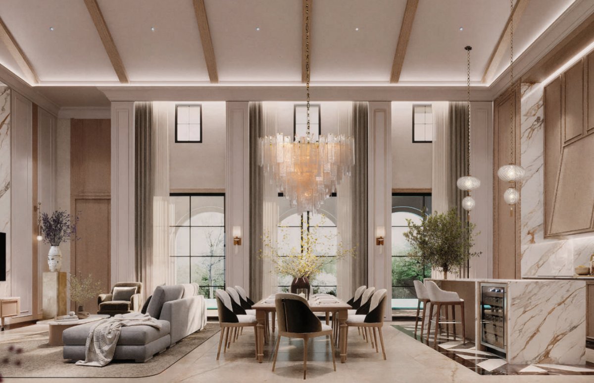 Interior view of 4 Bedroom Silvora Type Villas for Sale at Casa de Monte, Phuket