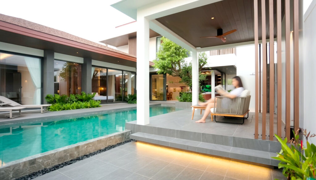 Interior view of 3 Bedroom Private Pool Villa at Maya Villas Cherngtalay, Phuket - Villa 1