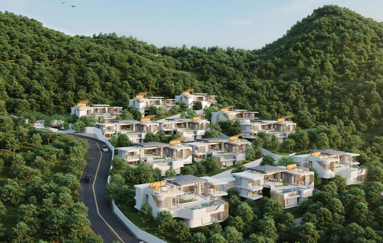 Interior view of 4 Bedroom Sea View Botanica Ocean Valley Kamala Villa for Sale - Type B