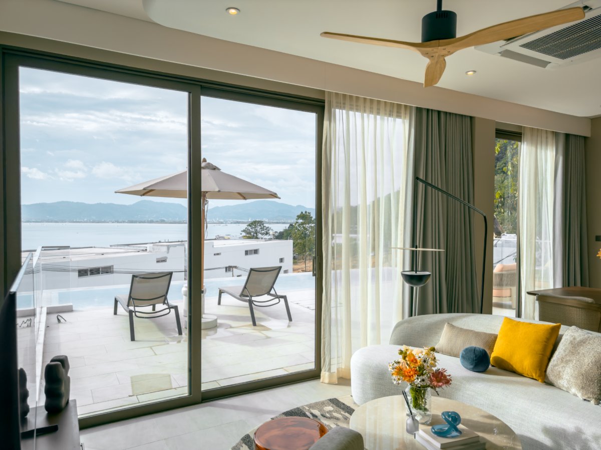 Interior view of Beachfront 3-Bedroom Apartment for Sale in Veranda Villas & Suites, Ao Yon Beach, Phuket