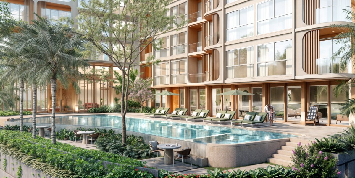 Interior view of Large 2 Bedroom Apartment at Saint Tropez Condo for Sale