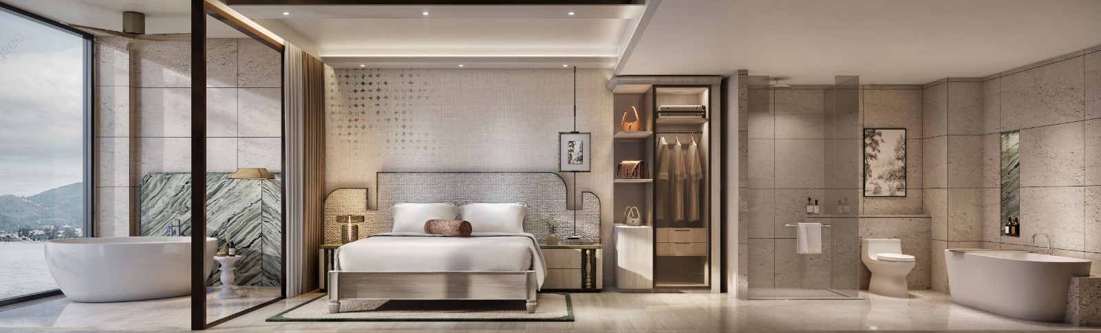Interior view of Large One Bedroom Apartment for Sale at Intercontinental Residence Phuket, Kamala Beach