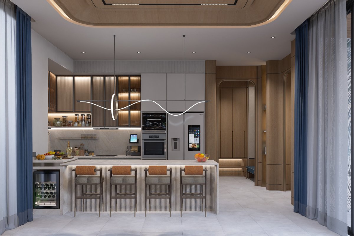 Interior view of 3 Bedroom Luxurious Pool Villa for Sale at Soleil Residences, Kamala