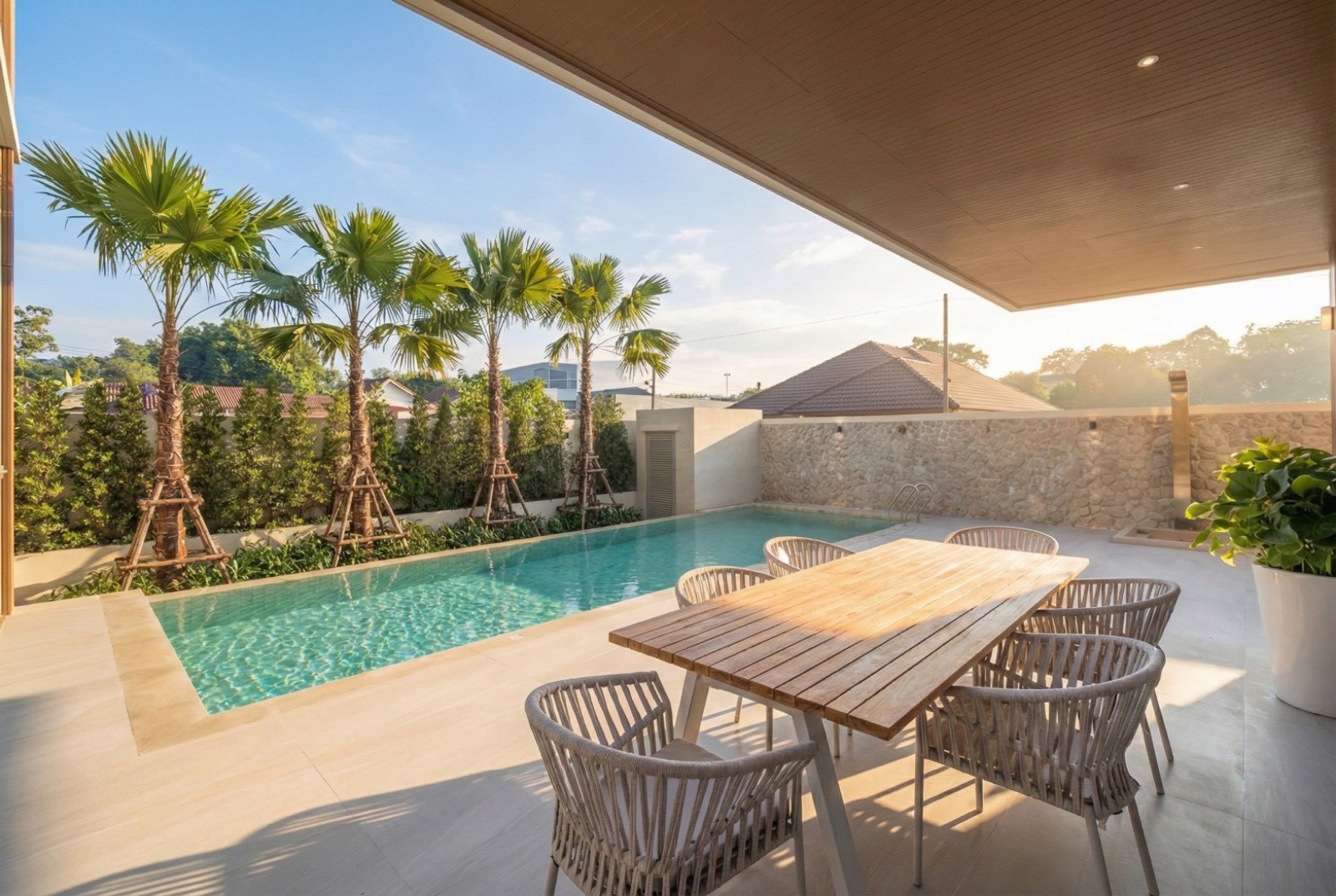 Exterior view of Luxurious 4 Bed Salila Sol Pool Villa - Walking Distance to Boat Avenue - Type A