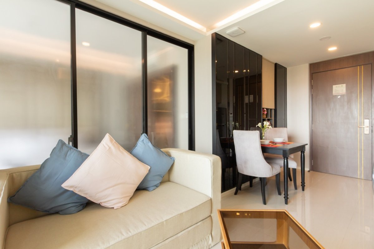 Interior view of Foreign Freehold 1-Bedroom Sea View Condo for Sale in Mida Grande Resort, Surin Beach, Phuket