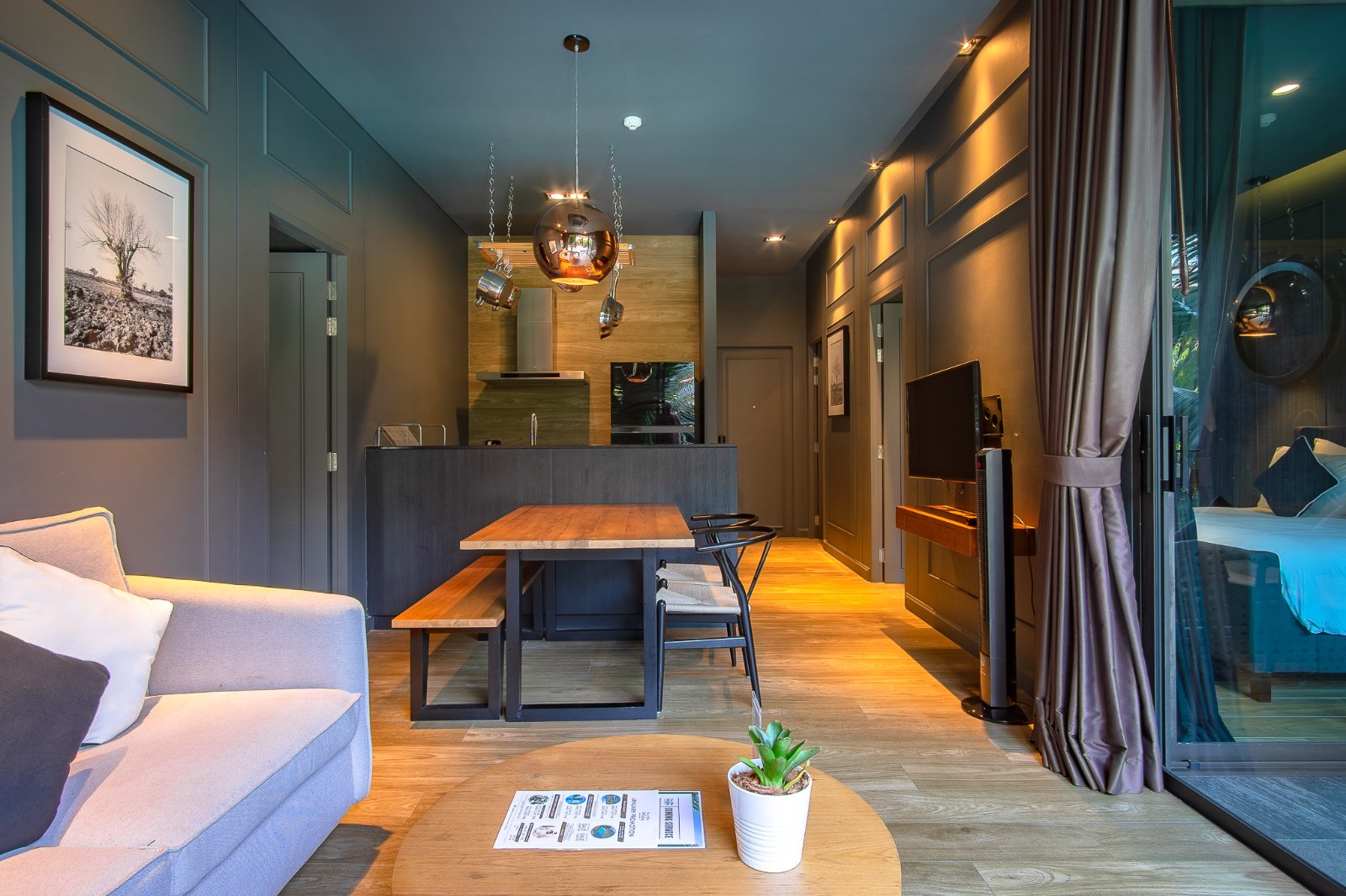 Interior view of Two Bedroom Pool View Condo for Sale at Saturdays Condo, Rawai - A2165