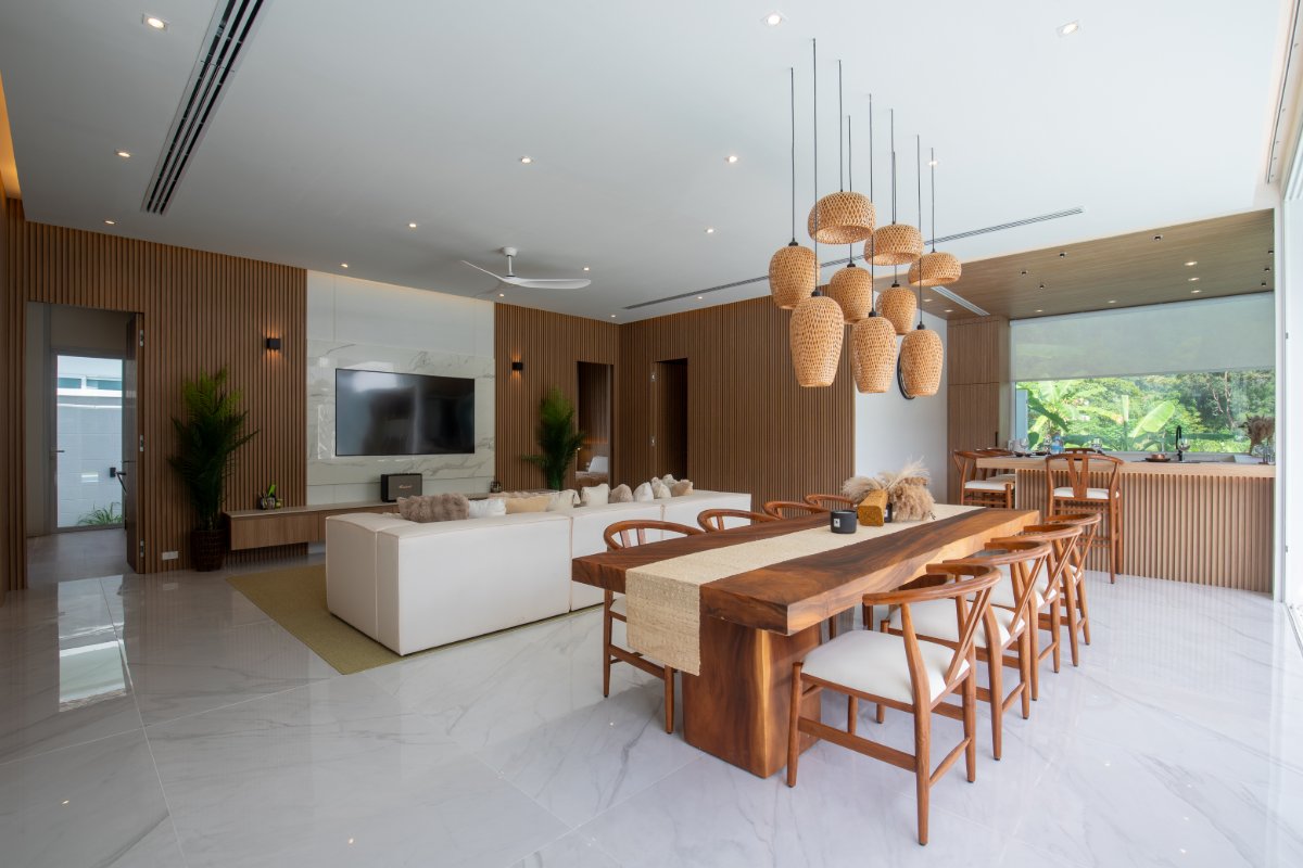 Interior view of Modern 4 Bedroom Pool Villa with Roof Terrace in Kamala Garden Views Phuket
