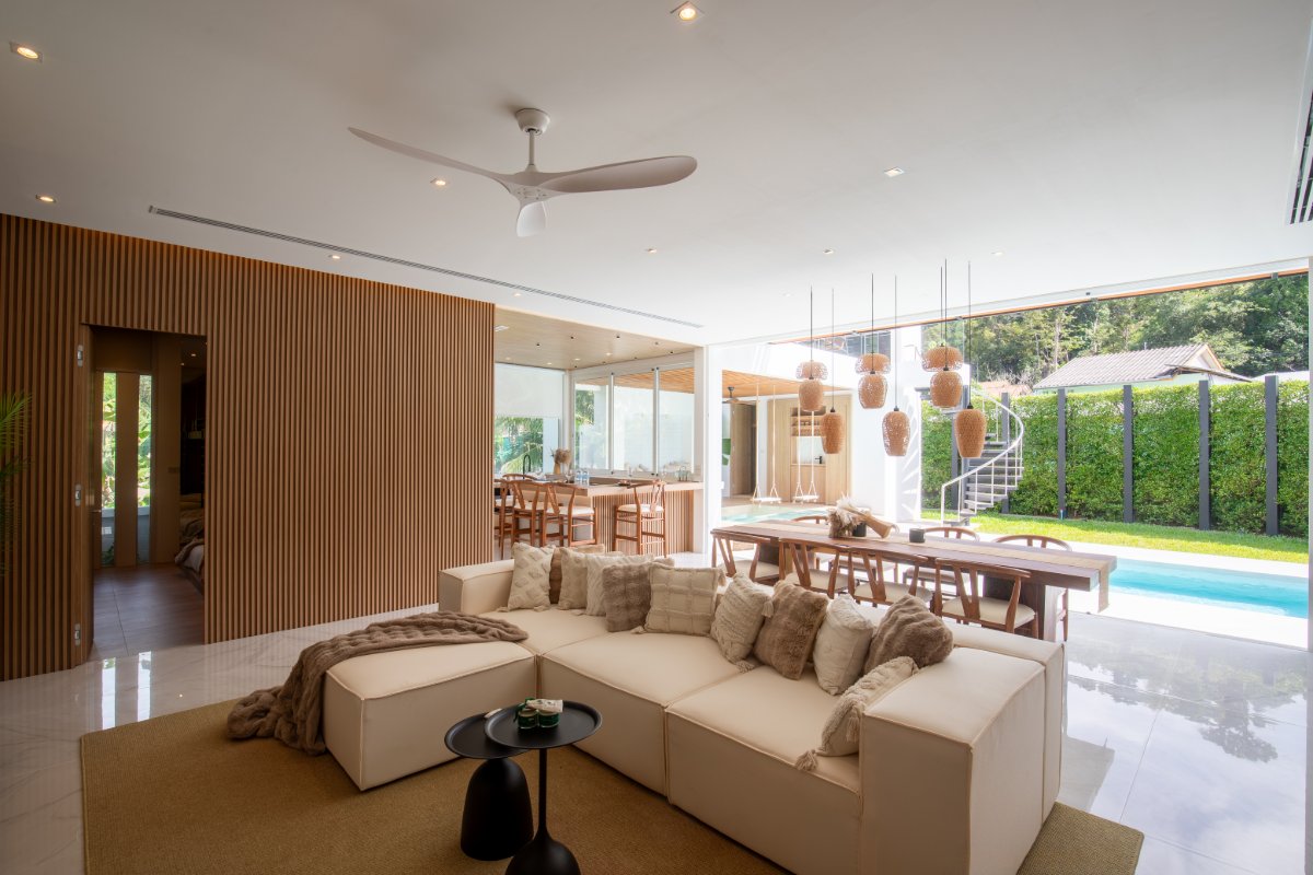 Interior view of Modern 4 Bedroom Pool Villa with Roof Terrace in Kamala Garden Views Phuket